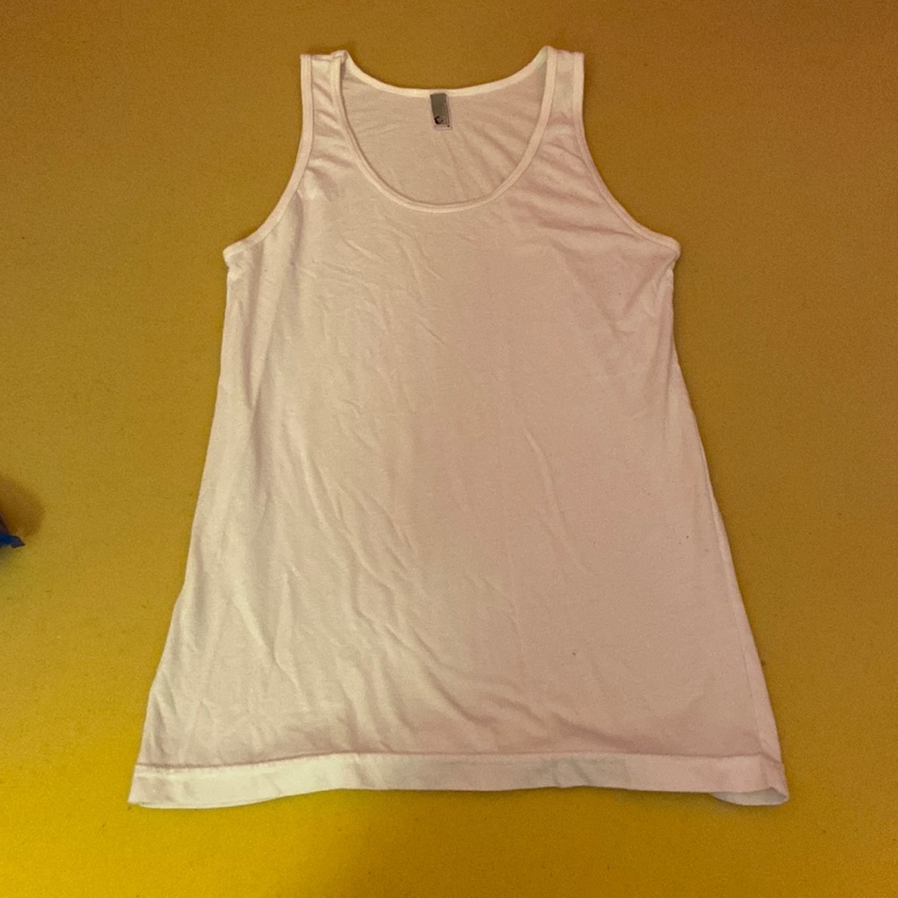 american apparently simple white tank top size small